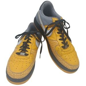 Nike Air Force 1 XXV Yellow & Grey Leather Sneakers Size: 11 / Shouth Choz BRONX